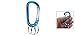 uxcell Columbia Blue Portable Key Ring Carabiner