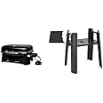 Weber Lumin Compact Electric Grill, Black, with Lumin Compact Grill Stand