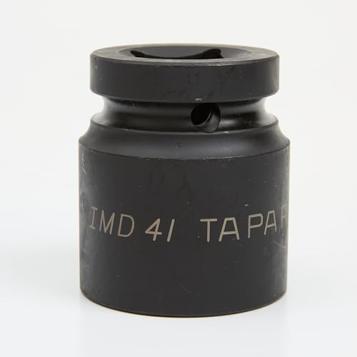 TAPARIA Impact Socket IMD 41, 1" (25.4mm) Square drive size, Chrome-Molybdenum Steel for durability and long life, 6 Point or HEX Impact Socket for Automobile, Industrial, Construction, Professional 2