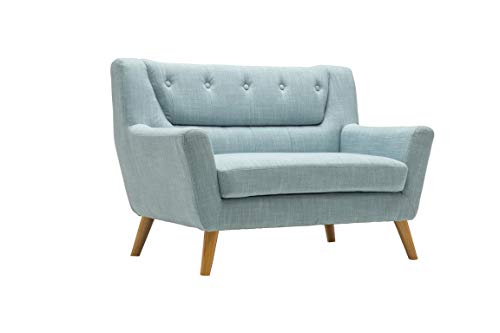 P N Homewares Monroe Medium Sofa Duck Egg Blue Living Room