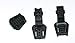 50 Zipper Pulls Black Plastic for Use with Paracord