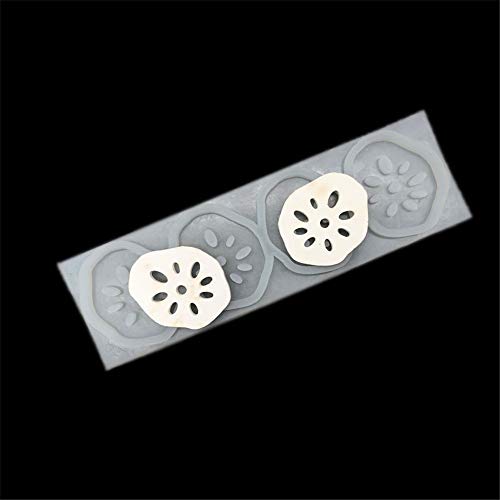 Lotus Root Flake Silicone Mold, Fondant Cake Mold, Chocolate Candy Mold,Soap Mold,Candle Molds, Crafting Jewelry Polymer Clay Mould
