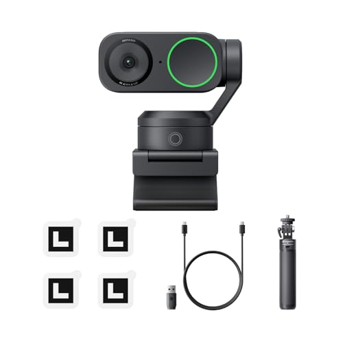 Insta360 Link 2 Stativ-Bundle - 4K Webcam für PC/Mac, 1/2"-Sensor