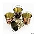 12 Mini Safari Wild Animal Print Tin Pails