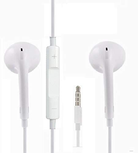TheMax Earphones with Mic & Remote Control Noise Isolating in-Ear Headphones Compatible with iOSiPhone 6 / 6s / 6s Plus / 5 / 5c / 5s, Samsung and Other Devices-3.5mm Earphone jack- White