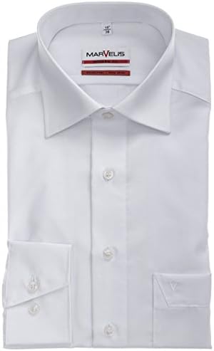 Mens Shirt Modern Fit Non Iron Pure Cotton Long Sleeve