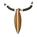 Hawaiian Koa Wood Surfboard Necklace Pendant