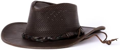 Minnetonka Fold-Up Outback Hat -Leather Brim Hat Made with  display picture 3