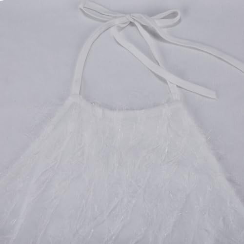 REPHYLLIS WHITE WEDDING GUEST DRESSES FOR WOMEN BRIDESMAID EVENING LONG DRESS XS