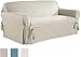 Serta | Relaxed Fit Durable Woven Linen Canvas Furniture Slipcover (Love Seat, Natural)