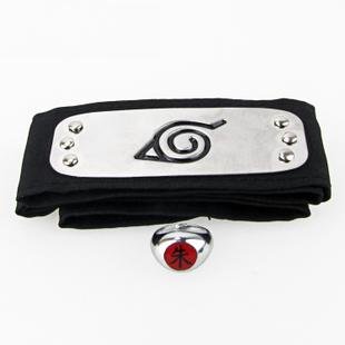 Cosplay accessory, tool NARUTO-Naruto-Akatsuki Itachi out forehead + Zhu ring (japan import) by yamasaki