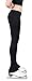 Figure Skating Pants with 2-tones Waistband (Black, Adult Small)