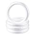 Craft Foam Wreath - 4-Pack Polystyrene Foam Ring for DIY Arts and Crafts, Floral Projects, Wedding and Home Decorations, 13.7 x 13.7 x 1.7 inches