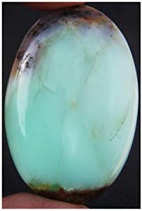 Surbhi Crafts Chrysoprase Cabochon, Natural Green Chrysoprase Gemstone 65Ct Oval Shape 43x28x5mm K-7724