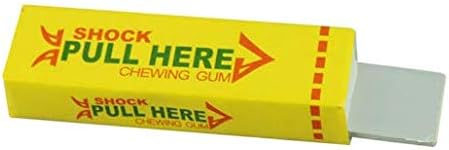 1PCS Safety Trick Joke Toy Electric Shock Shocking Funny Pull Head Chewing gum Gags