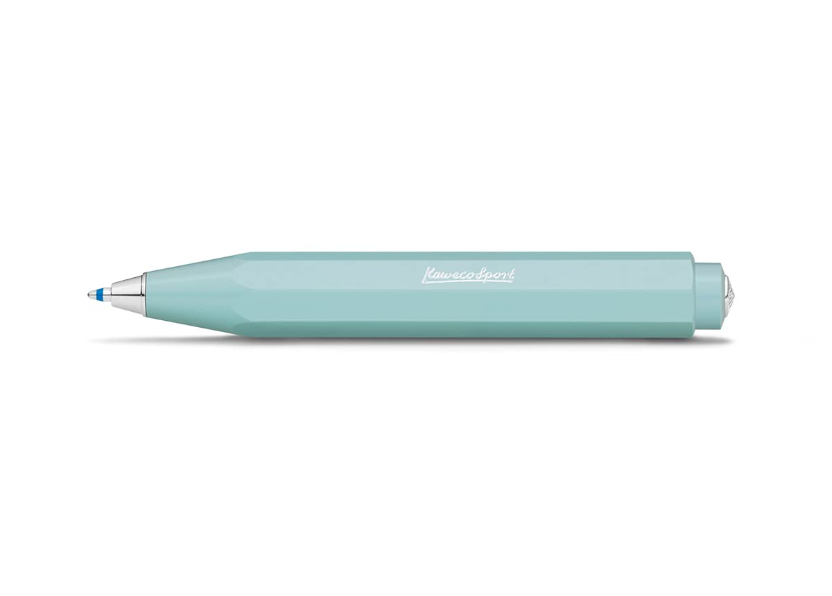 Kaweco SKYLINE SPORT Ball Pen Mint I Retractable Ballpoint Pen in Summery Design with Standard D1 Refills IExclusive Biro 10.5 cm