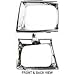 QP Z5769-a Toyota Chrome Passenger Headlight Door Grille