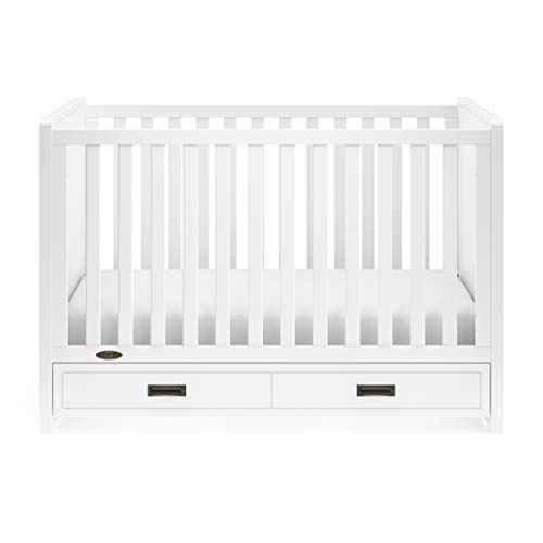Graco Cottage 3in1 Convertible Crib with Drawer, Easily Converts to