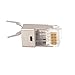 VCE 10 PCS Nickel Plated Shielded RJ45 Modular Plug for Cat6/Cat6A/Cat7 Cable STP Solid and Stranded Ethernet Wire - 50u Gold-Plated