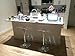 2 x Acrylic Hydraulic Lift Adjustable Counter Bar Stool Dining Chair Clear -Pack of 2 (2012)