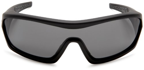 Bobster Enforcer Oversized Sunglasses,Black Frame/Smoke,Clear,Amber Lens,one size