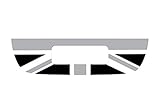 The Pixel Hut gs00122 Union Jack Flag Black Grey White Tail Gate Graphic for MINI Cooper S R56 (2007-2013)