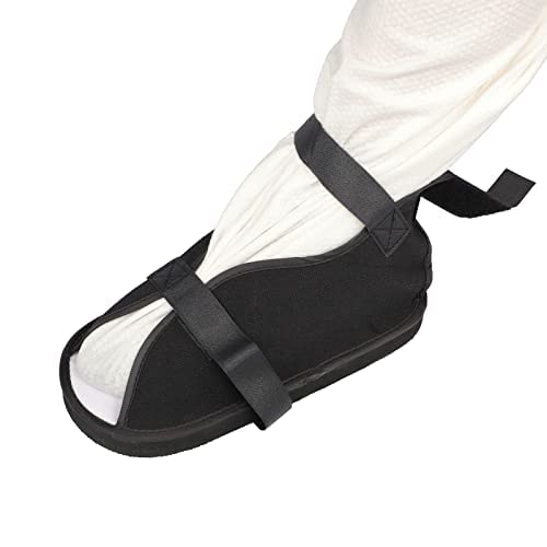 Ankle Foot Fracture Orthopedic Broken Surgical Foot Ankle Rehabilitation Wooden Walker Shoes Adjustable Walking Boot Open Toe Plaster Cast Shoes Ankle Walker Brace Support for Fractures Ligament