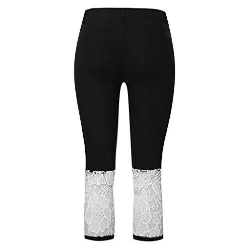 2 TIFENNY+Womens+Elastic+Cropped+Trousers