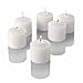 Set of 12 Richland Votive Candles White Unscented and 12 Clear Glass Eastland Votive Holders