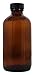 Frontier Natural Products - Amber Glass Round Bottle with Black Cap - 8 oz.