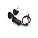 Chanoc 4Wires Ignition Switch Key Set with Cap for 50cc 70cc 90cc 110cc 125cc 150cc 200cc 250cc TaoTao Sunl ATV Dirt Bike Quad