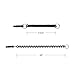 Wisdompro Stylus Tether, 10 Pack of Detachable Elastic Coil Tether Strings/Lanyards with 3.5mm Earphone Jack for Stylus Pens - Black/Clear