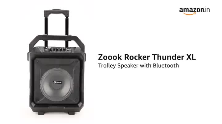 zoook rocker thunder xl 50 watts trolley