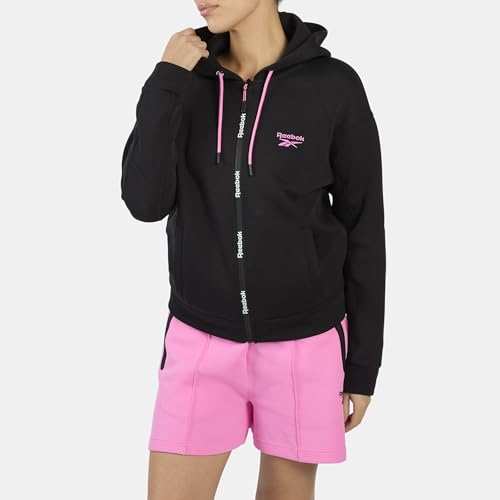 Reebok Dreamblend Spacer Sweat à Capuche zippé sur Toute la Longueur
