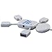 High Speed 4 Ports USB 2.0 Hub White Mini Man USB HUB
