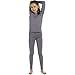 ViCherub Girls’ Thermal Underwear Set, Gray, Mediumthumb 2