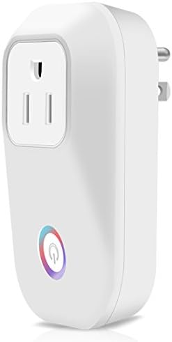 Smart WiFi Plug caloics Mini WiFi Outlet Compatible with Alexa Remote Voice Control Intelligent Wireless Socket with Timing Function Home Smart Switch Plug from Anywhere Anytime