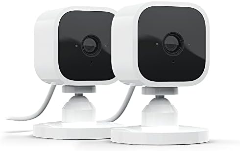 Mini – Kompakte, smarte Plug-in-Überwachungskamera für innen, 1080p-HD-Video, Nachtsicht, Zwei-Wege-Audio, Bewegungserfassung; einfache Einrichtung, funktioniert mit Alexa – 2 Kameras (weiß)