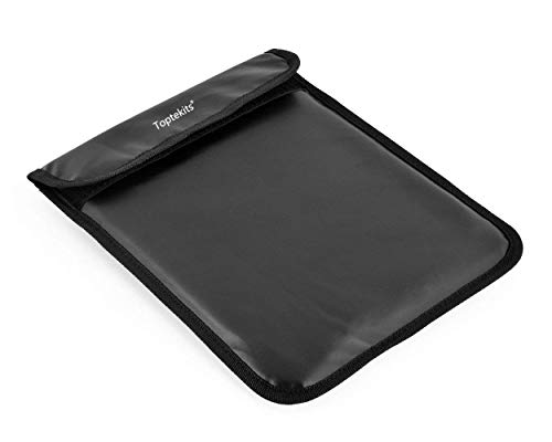 Toptekts D102 Simple PU Leather Protective Anti-Tracking Anti-Spying GPS RFID Signal Blocking Blocker Pouch Bag Sleeve Case Cover for 7-10 inches Tablets - Thumbnail 2
