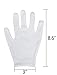 Amariver 12 Pairs White Cotton Gloves, 8.6'' Large Size Thicker and Resuable Soft Works Glove for Coin Jewelry Silver Inspection