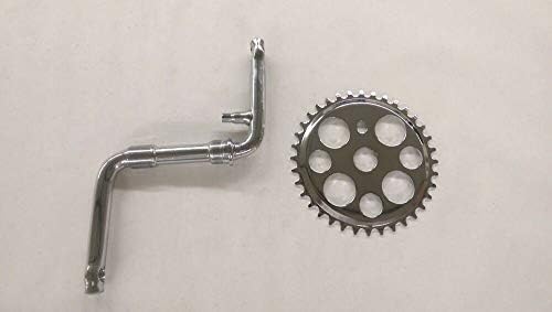 Lowrider 自転車 4インチ ワンピース クランクと36t ラッキー7 スプロケット クロム Duanemultimarcas Com Br