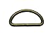 Generic Metal Bronze D Ring Buckle 1.5