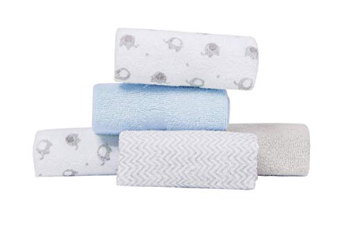 Softan Baby Hooded Towel Bath Towel and Washcloths, Extra Soft and Ultra Absorbent, 10+2 Gift Pack for Newborn and Infants, Elephant