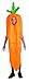 Forum Novelties Fruits and Veggies Collection Carrot Child Costume, Medium