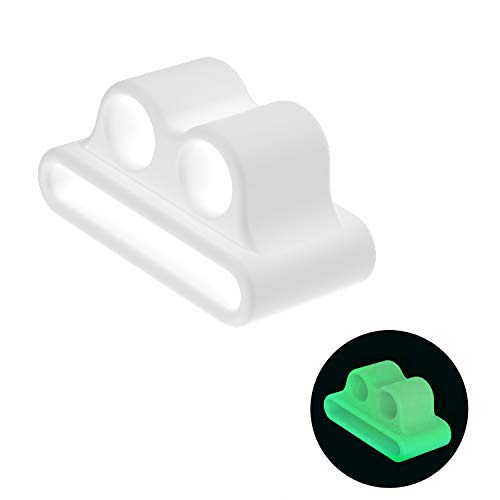 Compatible for AirPods Watch Band Holder, EKIND Quality Shock Resistant Silicone Holder Strap Silicone Case Compatible for Apple AirPods(Airpods Holder - Glow in The Dark)