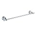 WINCASE Crystal Bathroom Hardware Set 24 Inch, Chrome Towel Bar Set, Silver 4 Piece Accessories Wall Mounted Coat Hook Hand Towel Ring Toilet Paper Holder