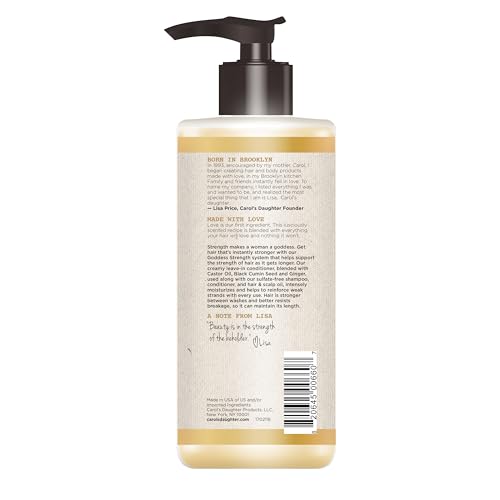 CAROL’S DAUGHTER GODDESS STRENGTH LEAVE IN CONDITIONER CREAM, 10 FL OZ – STRENGTHENING AND MOISTURIZING FOR WAVY, CURLY HAIR