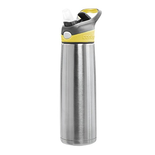 UPC 840276110283, Contigo Autospout Sheffield Vacuum-Insulated Stainless Steel Water Bottle, 22-Ounce (Lemon)