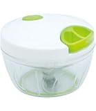 RK Plastic Food Chopper , RK0064 , Manual Garlic Grinder Chopper , Food Chopper , Mini Powerful Hand Chopper , Veggie Chopper , Manual Food Processor , Onion Chopper For Nuts Salad Puree And Pesto