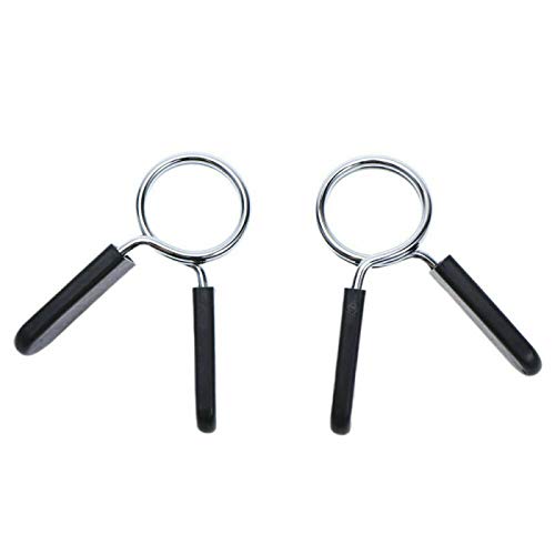 1Pair 1" Barbell Gym Weight Bar Dumbbell Lock Clamp Spring Collar Clips